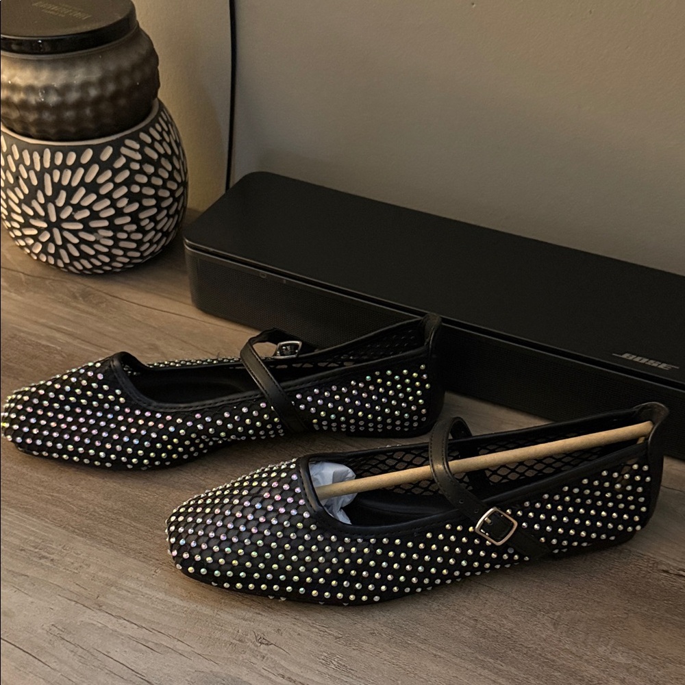 Mary Jane Studded Flats